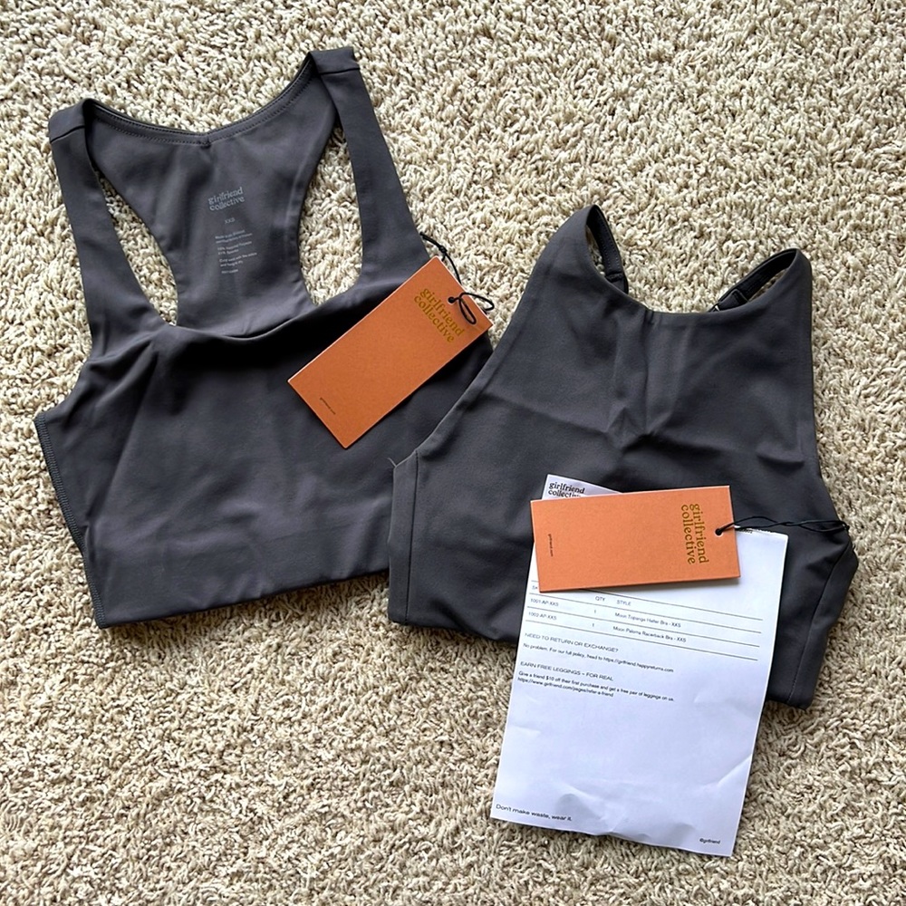 Girlfriend Collective Moon Sports Bras in XXS